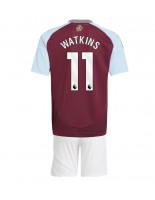 Aston Villa Ollie Watkins #11 Domácí dres pro děti 2024-25 Krátký Rukáv (+ trenýrky)